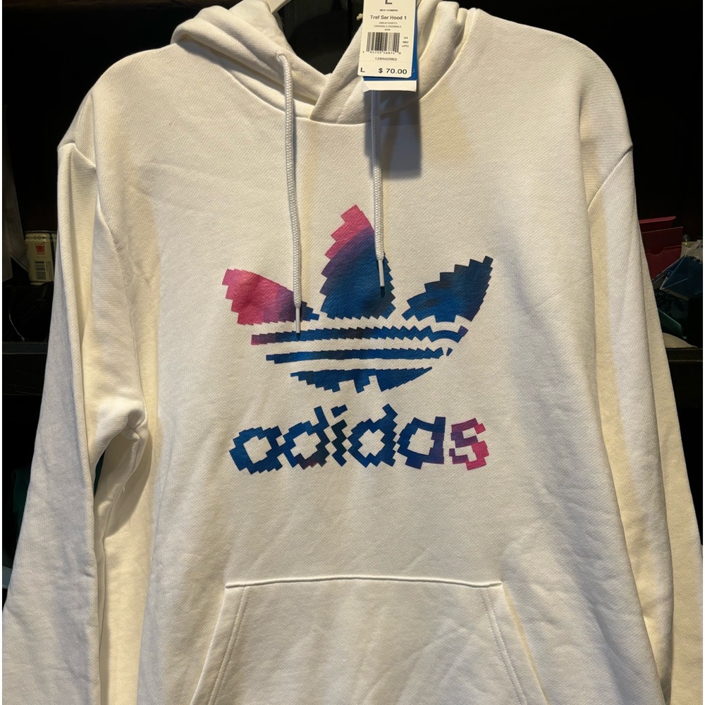 Adidas pixelated trefoil Hoodie